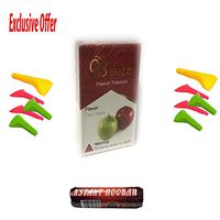1 hookah Flavor plus Free charcoal & 10 Mouth tips (Apple Flavor 50g)
