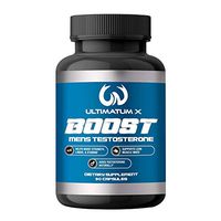 Ultimatum X Boost Men's Testosterone Booster (90 Capsules) - Increased Stamina, Endurance, Strength, Lean Muscle Growth