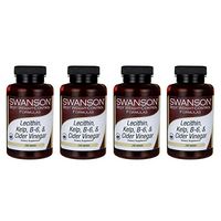 Swanson Lecithin Kelp B-6 & Cider Vinegar 240 Tabs (4 Pack)
