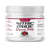 Beet Root Powder (Organic) Nitric Oxide Beets by Snap Supplements - Blood Flow and Circulation Superfood, Muscle & Heart Health - BCAAs. L Arginine, L Citrulline (5.3 oz.)