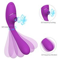 Cli^torial Sucking Toy for Women,10 Sucking Modes Tongue Vibrating Toy & Simulator with 10 Speed Vibration T-Shirt