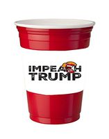 4 Pack of Vinyl Decal Stickers for Disposable Cups/Impeach Trump