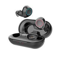 Langsdom Wireless Earbuds,Bluetooth 5.0 Earbuds Stereo Bass Bluetooth Wireless Headphones, 24Hrs Playtime,IPX6, Wireless Earphones with Charging Case for Airpod iPhone Android, (Black)