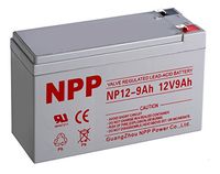 NPP NP12-9Ah Rechargeable AGM Sealed Lead Acid Rechargeable 12V 9Ah Battery F2 Terminals