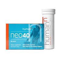 HumanN Neo40 Daily Heart and Circulation Support Nitric Oxide Boosting Supplement with N-O Indicator Test Strips (30 Tablets with 25 Strips)