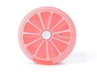 INVODA Pill Cases Pill Box Weekly 3 Times 7 Compartments Large Medicine Pill Organizer (Pomelo 1PCS)