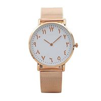 Fxbar, Milanese Mesh Band Bracelet Watches Cool Chronograph Mens Watches Analog Wrist Watch (Rose Gold)
