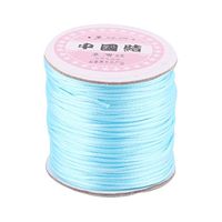 uxcell Nylon Handmade DIY Knit Ornament Bracelet Necklace Cord 1.5mm Dia 49.2 Yards Sky Blue