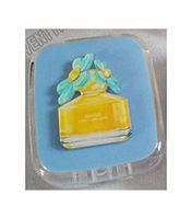 DIY Cute Cartoon Perfume Bottle Contact Lens case for Lenses Box for Glasses,Blue