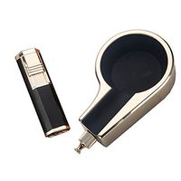Cigar Lighter Ashtray Set Dural Torch Jet Flame with Punch Cigar Ashtray with Puncher Gifts (LH)