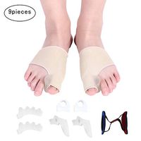 Delaman Bunion Corrector Set - Hallux Valgus Straightener for Pain Relief Bunion Protector Sleeves 9PCS/Set