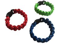 Handmade Diffuser Bracelets Set of 3 - Green, Red, and Blue. Perfect for Essential Oils. Great for Kids! 