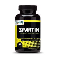 Vokin Biotech Spartin Testosterone Booster Supplements with Tribulus Terrestris Extract, Safed Musli -60 Capsules
