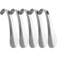 Metal Shoe Horn YILEGOU Travel Shoe Horn Top Quality Shoe Helper Perfect Shoe Horn Stainless Steel for Men Women and Kids 5.9 inch (5pcs)