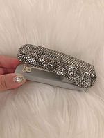 TISHAA Bling Very Stylish Sophisticated Dazzling Glitter Commercial Desk Stapler,Great Gift idea for Her (Black Stapler)