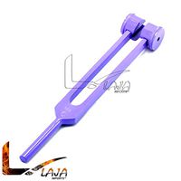LAJA Imports 1 Piece Tuning Fork Purple Color C128 Chakra Chiropractic Instruments
