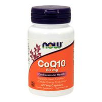 Now Foods CoQ10 60 mg - 60 Vcaps, 2 pack