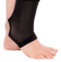 Total Copper Infused Embedded Dual Ankle Supports, Black, 2 Count