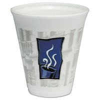 DCC12X16TWN - Uptown Thermo-glaze Hot/cold Cups, Foam, 12 Oz, Blue/black/gray