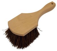 Wilen I304008, Palmyra Tough Scrub Brush with 8-1/2" Wood Handle, Brown Bristle (Case of 12)
