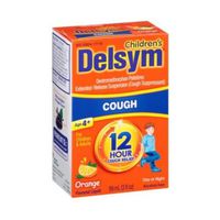 Delsym Orange Extended Release Suppressant 12 Hour Cough Relief Liquid, 3 Fluid Ounce - 12 per case.