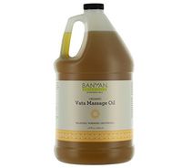 Banyan Botanicals Vata Massage Oil, 128 oz - USDA Organic - Relaxing & Warming - Grounding Herbal Massage Oil for Skin & Muscles