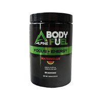 Alpine Innovations Body Fuel Focus + Energy - Great Tasting Supplement Made to Enhance Focus and Provide Energy Without The jitters. (30 Scoop Tub, Watermelon)
