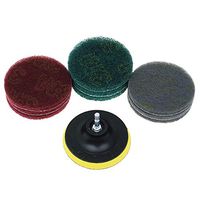 AUTOTOOLHOME 4 Inch Power Scrub Pads Scouring Pads Car Polishing Cleaning Kit Household Bathroom Kitchen Cleaning Tool Scrubbing Attachment