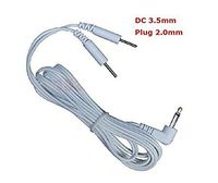 Electrotherapy Tens/EMS Lead Wires 4 in 1 Dc Head 3.5mm Electrode Wire/Cable Connecting Wire with 3.5 Snap Hole for Tens EMS Machine (DC3.5 mm 2-pin, 2pcs)