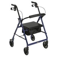 McKesson Push-Button Aluminum Crutches with Euro-Style Clip - 350 lbs. Capacity - 8 Each / Case - 14083880