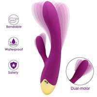 Cortable Charging USB LED Travel Handheld Muscle Relax Wireless Cordless Massager for Body Relax, Use in Bedroom, Bathroom, Toyroom (Purple)