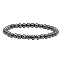 MILAKOO Hematite Bracelet Stretch Healing Therapy Stone Beaded Bracelet 6MM