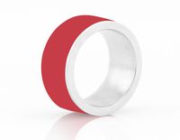 LYCOS Life NFC Smart Ring, Coral Red Size 8