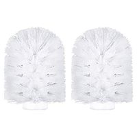 IXO Toilet Brush Head 2 Pack, Plastic Replacement Brush Head