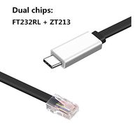 Washinglee USB Type C to RJ45 Cisco Console Cable for MacBook, USB Cisco Console Cable, USB to Rj45 Console Cable, with FTDI Chip, for Router, Switch, Modem and Firewall. 3 Options.