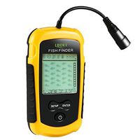OUTAD Sonar Fish Finder Portable, Smart Hand Fishfinder / Depth Finders / Tackle Fishes / Fish Pusher Finder Detector with Wired Sonar Sensor Transducer and Backlight Display