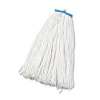 O'Dell Cut-End Lie-Flat Wet Mop Head, Rayon, 24oz, White, 12/Carton, New