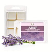 Aira Soy Wax Melt - Organic, Vegan, Kosher, Scented Soy Wax Cubes w/Essential Oil Blends - No Chemical 100% Soy Tart for Electric/Tealight Melters - Hand-Poured Soy Tarts - Lavender - 2 Pack