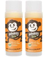 Monkey Balm All Natural Skin Care for Kids, Babies, and Adults | Helps Heal Eczema, Psoriasis, Dry and Cracked Skin, Bug Bites, Rashes, and Sunburns (2oz - 2 Sticks)