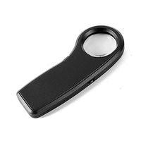 30X Led Mini Magnifying Glass with Banknote Check Lamp Metal Frame Lead Jade Jewelry Calligraphy Identification and Painting Recognition LIXFDJ Vision Assisted Magnification