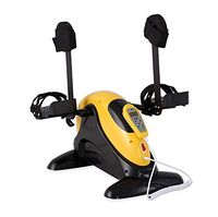 Electric Pedal Exerciser for Seniors - Portable Fitness Cycle for Arm/Leg Exercise Mini Cycling Trainer Stationary Exercise Leg Peddler