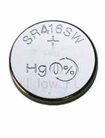 Hillflower 10 Pieces SR416 337 SR416SW 337A Bulk 0% Hg 1.5V Silver Oxide New Battery