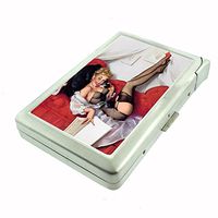 Vintage Retro Sexy Bridesmaid Party Cigarette Case with Built In Lighter Pin Up Girl-139