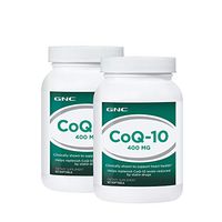 GNC CoQ-10 400mg - Twin Pack, 60 Softgels Each, Supports Heart Health