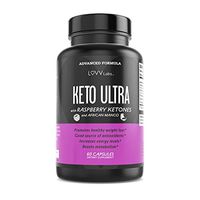 Keto Ultra Raspberry Exogenous Ketone Pills - Max Potency Thermogenic Capsules with African Mango & Garcinia - Ketogenic Burner Metabolism Support Supplement