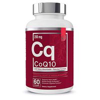 CoQ10 Heart, Brain, and Vascular Support | 200 mg Clinically Proven, Patented Formula - Essential Elements | 2.6 Times Higher Absorption - 60 Softgels, 2 Month Supply