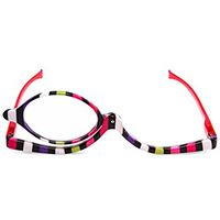 Foldable Reader Magnifier Flip Down Lens Folding Cosmetic Womens Make Up Reading Glasses (Multicolor, 3.50)