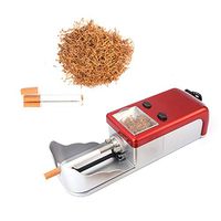 Aon-MX Cigarette Stuffing Machine Electric Cigarette Tobacco Rolling Automatic Roller Maker Roll Cigarette Tubes for Men's Father's Christmas Birthday Gift (red)