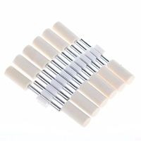 12Pcs, 8mm Diameter, 1/8 (3mm) Shank, Mandrel Mounted Wool Felt Finishing Polishing Buffing Wheels Cylinder fit Polishing Polishing Buffing Dremel Rotary Tools ABBOTT