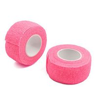 uxcell 2 Pcs Pink 1 inches Width Non-Woven Self Adhesive Tape Finger Elbow Wrist Ankle Protector Wrap Roll